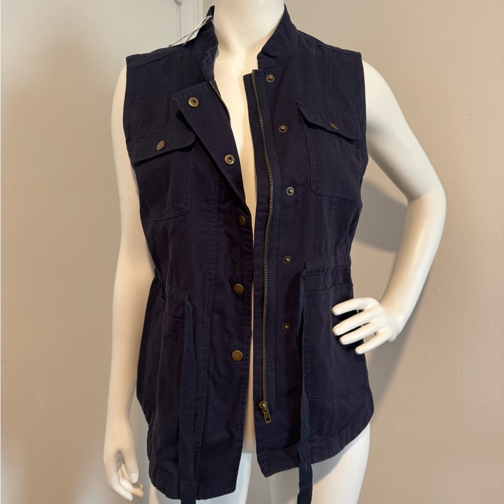 Mud Pie Dark Blue Sleeveless Vest